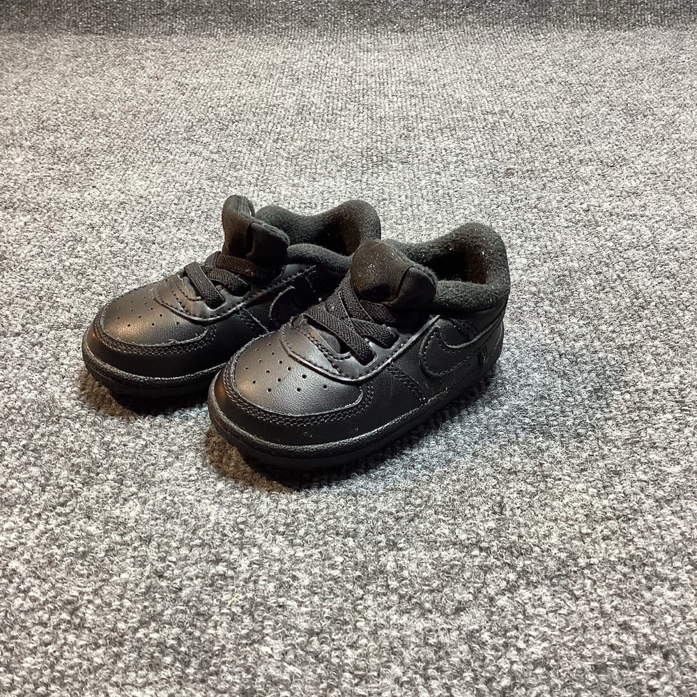 Nike Air Force 1 One Crib Style Soft (CB) Triple Black 4C Infant CK2201-001